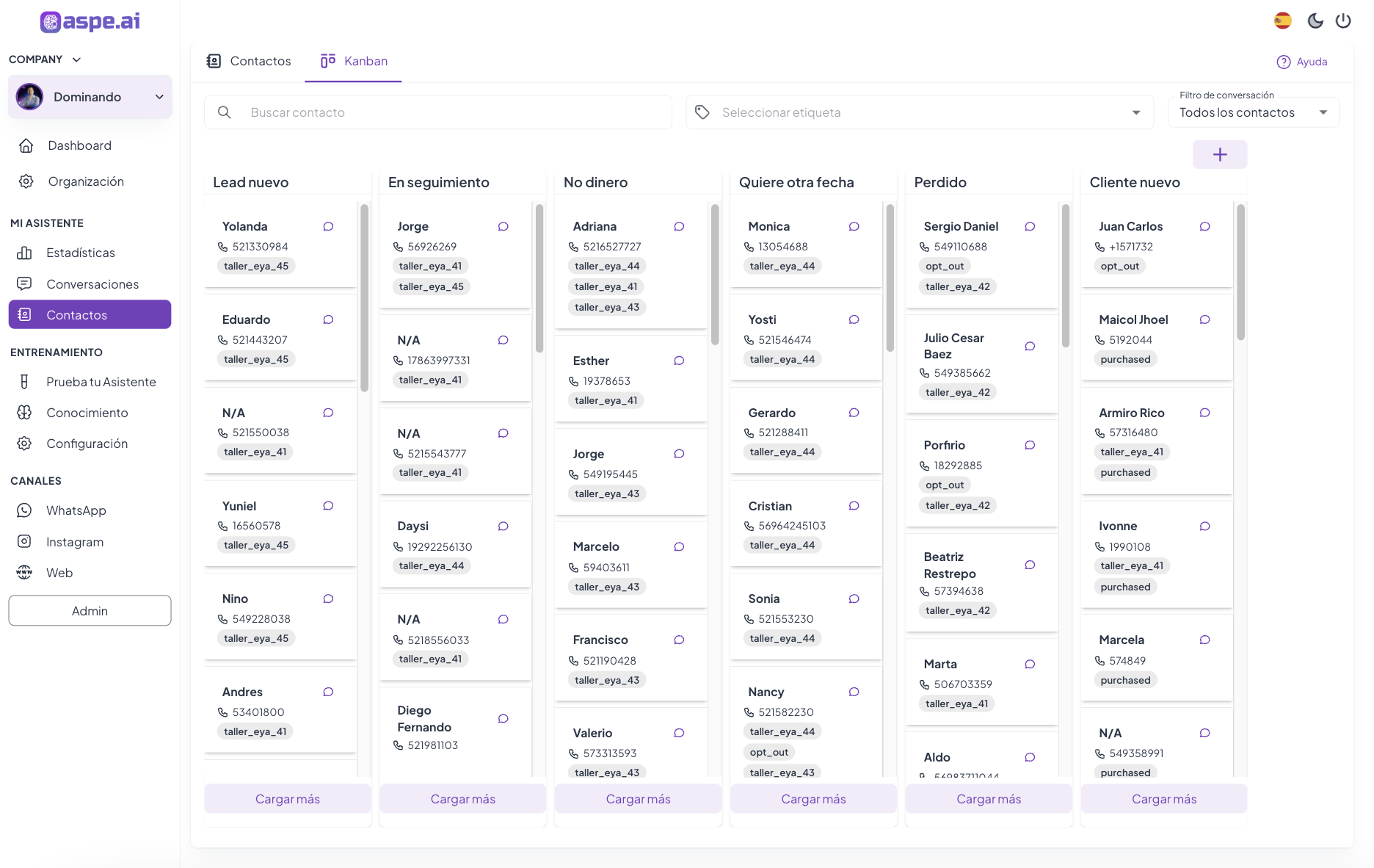 Atención híbrida con humanos